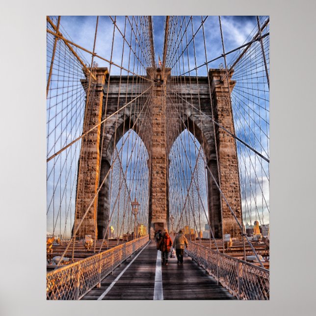 Brooklyn Bridge, New York Poster (Front)