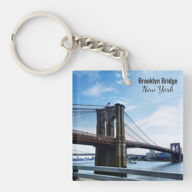 Brooklyn Bridge New York Souvenir Keychain (Front)