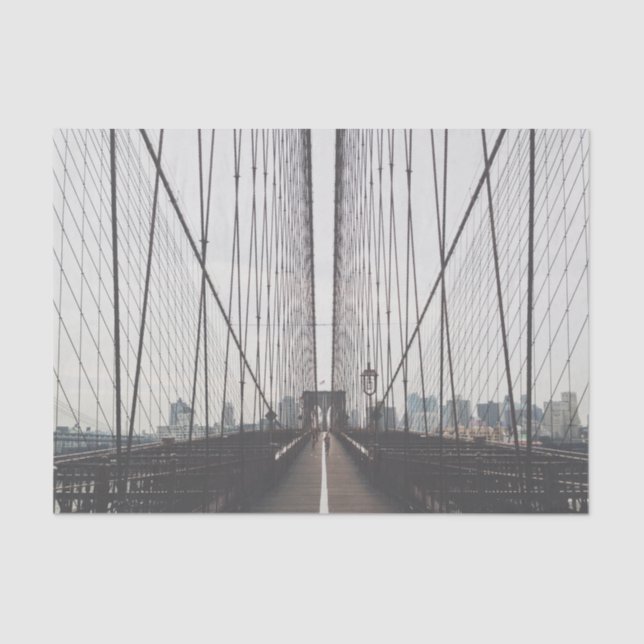 Brooklyn Bridge, New York Tissue Paper (Front)