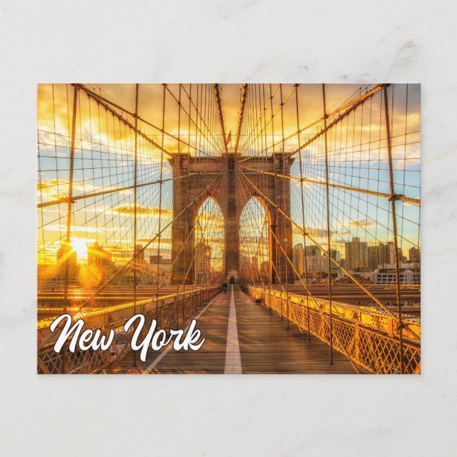 Brooklyn Bridge, New York, United States Postcard (Front)