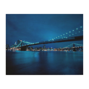 Brooklyn Bridge, New York Wood Wall Art