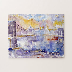Brooklyn Bridge (NYC) (by John Marin) Jigsaw Puzzle