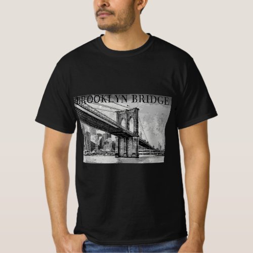 Brooklyn Bridge NYC Manhattan to Brooklyn Women Me T_Shirt