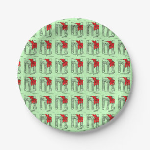 Brooklyn Bridge NYC New York Christmas Holiday Paper Plates