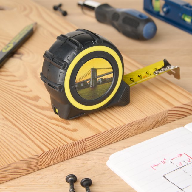 Brooklyn Bridge NYC Yellow Tape Measure (Woodwork)