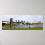 Brooklyn Bridge Panoramic Poster at Zazzle