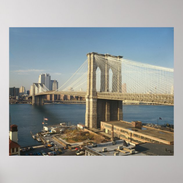 Brooklyn Bridge Photograph Poster | Zazzle