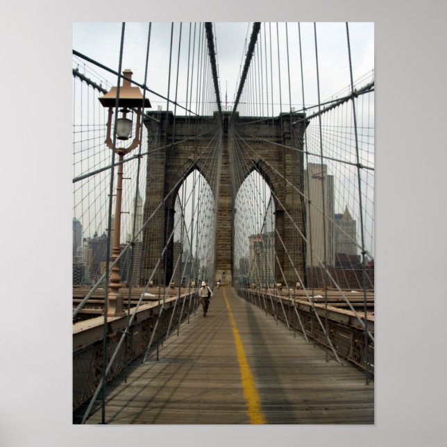 Brooklyn Bridge Photographic Image Poster (Front)