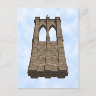 Brooklyn Bridge Pillar: 3D Model: Postcard