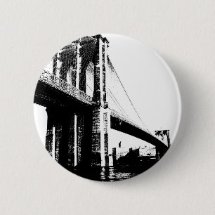 Brooklyn Bridge Pinback Button