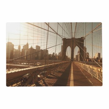 Brooklyn Bridge. Placemat by iconicnewyork at Zazzle