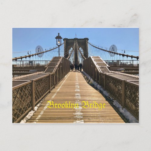 Brooklyn Bridge postcard