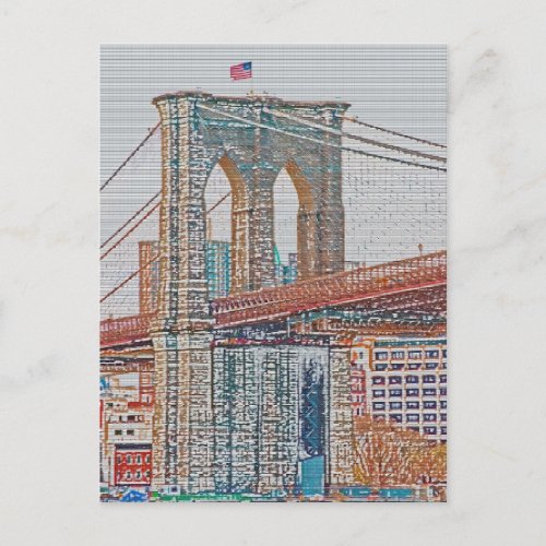 Brooklyn Bridge Postcard