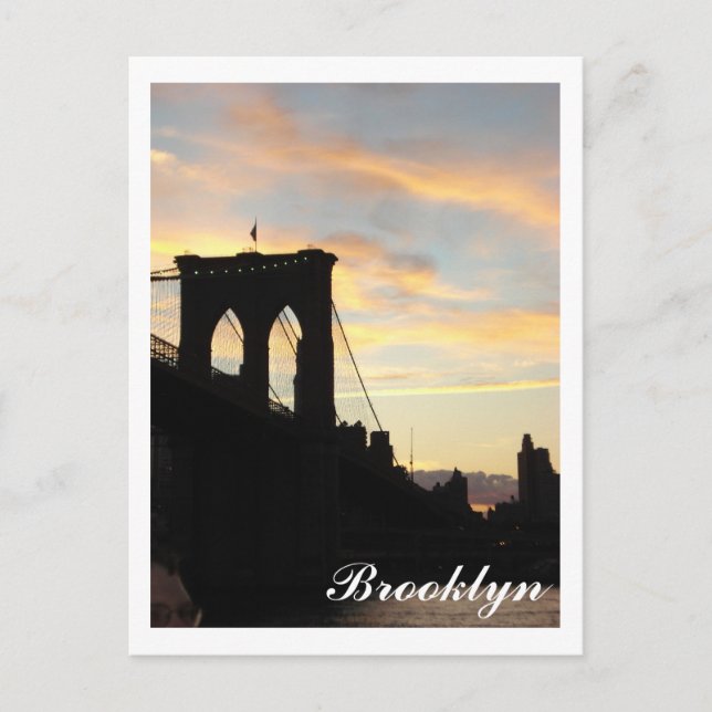Brooklyn Bridge Postcard (Front)