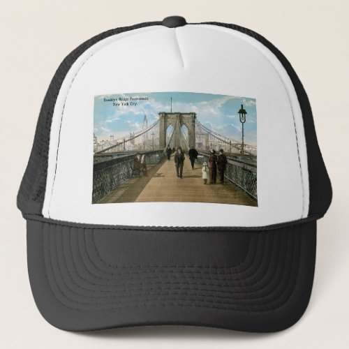 Brooklyn Bridge Promenade New York City Trucker Hat