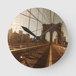 Brooklyn Bridge. Round Clock