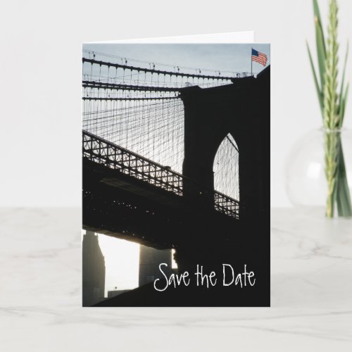 Brooklyn Bridge Save the Date Card