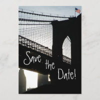 Brooklyn Bridge Save the Date Cards