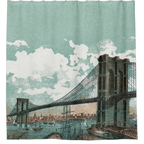 Brooklyn Bridge Shower Curtain