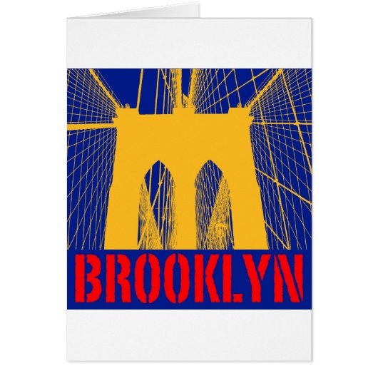 Brooklyn Bridge silhouette Cards (Front)