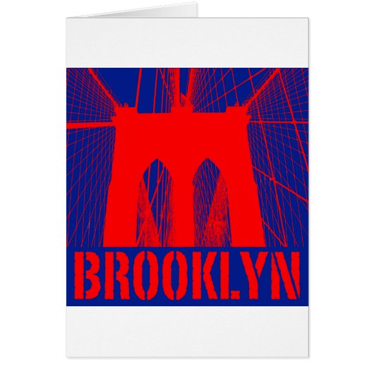 Brooklyn Bridge silhouette Cards (Front)