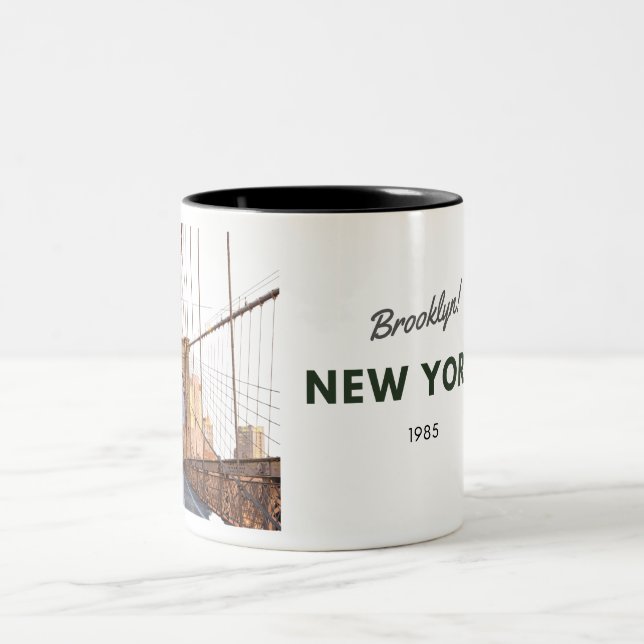Brooklyn Bridge Two-Tone Coffee Mug (Center)