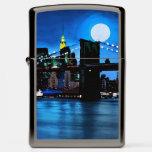 Brooklyn Bridge Under a Full Moon  Zippo Lighter