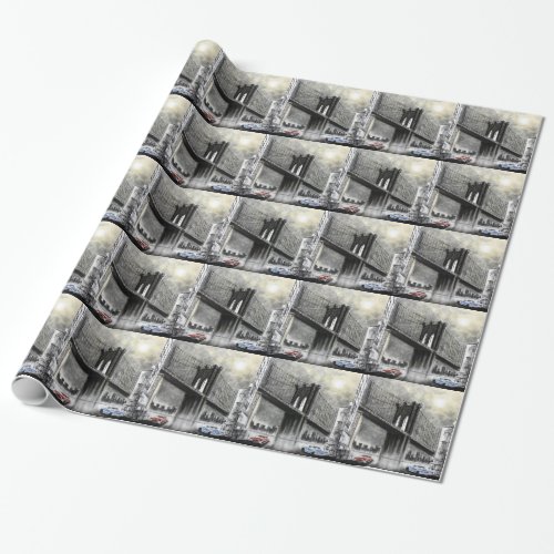 Brooklyn Bridge USA Wrapping Paper