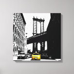 Brooklyn Bridge Yellow Taxi New York City Nyc Canvas Print<br><div class="desc">Brooklyn Bridge Yellow Taxi New York City Nyc Pop Art Canvas Art Print.</div>