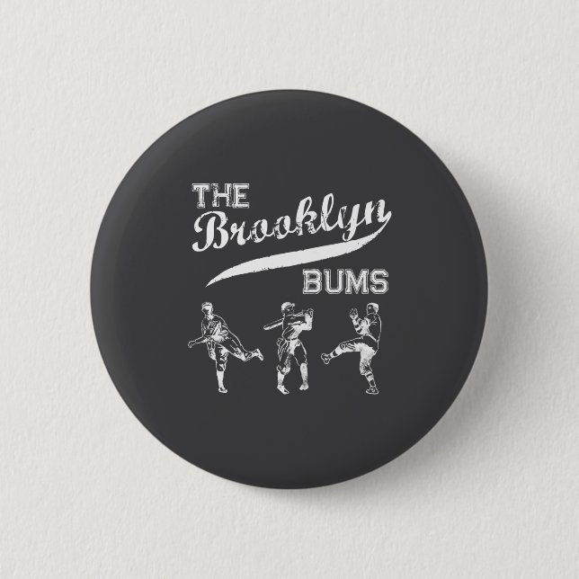 Brooklyn Bums New York Baseball Fan _1  Button (Front)