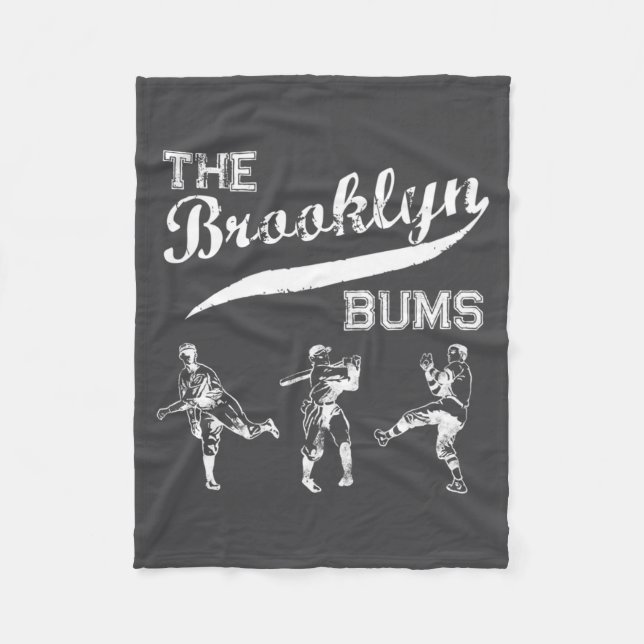 Brooklyn Bums New York Baseball Fan _1  Fleece Blanket (Front)
