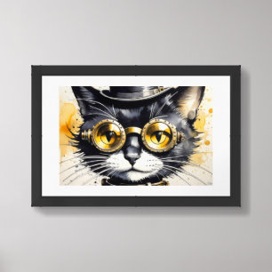 BROOKLYN CAT 12 FRAMED ART