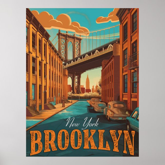 Brooklyn Charm: Capture the Essence with this Poster (Front)