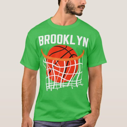 Brooklyn city new york basketball net  sports play T_Shirt