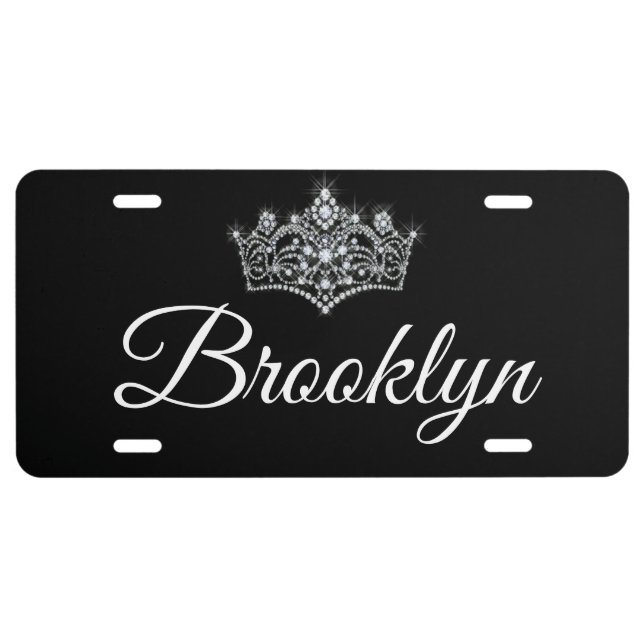Brooklyn Crown Aluminum License Plate (Front)