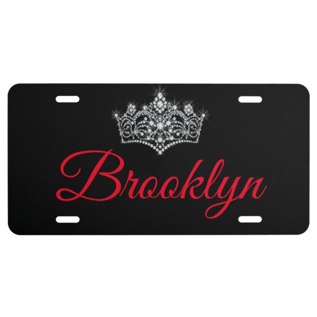 Brooklyn Crown Aluminum License Plate (Front)