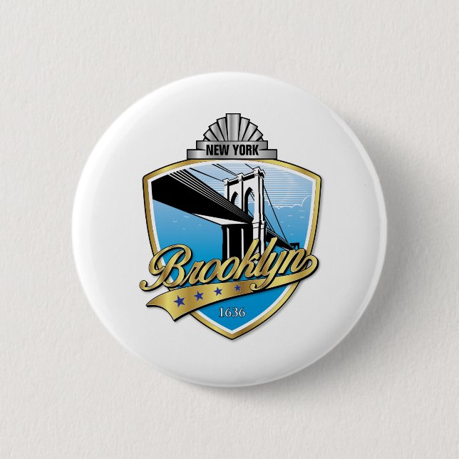 Brooklyn Design Gold Button (Front)