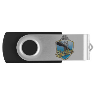 Brooklyn Design Gold Flash Drive