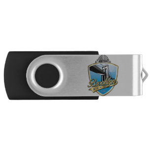 Brooklyn Design Gold Flash Drive