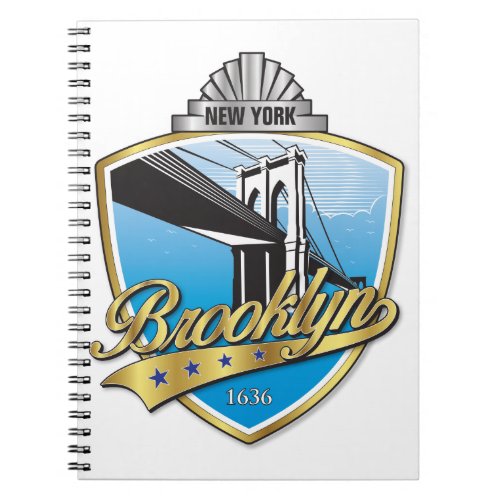 Brooklyn Design Gold Notebook