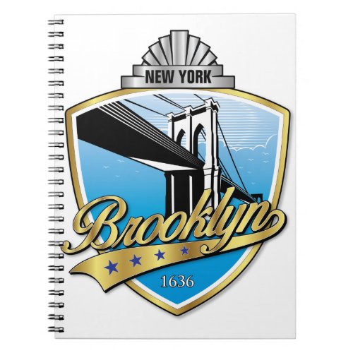 Brooklyn Design Gold Notebook