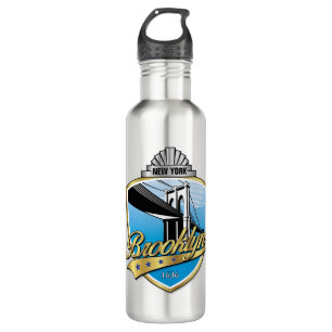 Brooklyn Design Gold Stainless Steel Water Bottle
