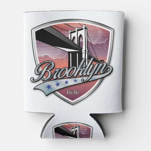 Brooklyn Design Silver Can Cooler