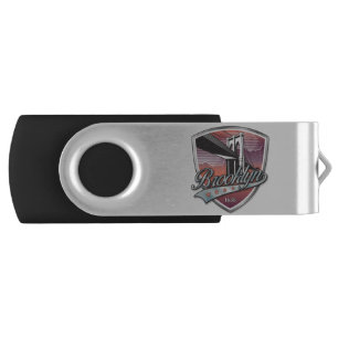 Brooklyn Design Silver Flash Drive