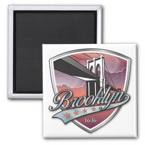Brooklyn Design Silver Magnet