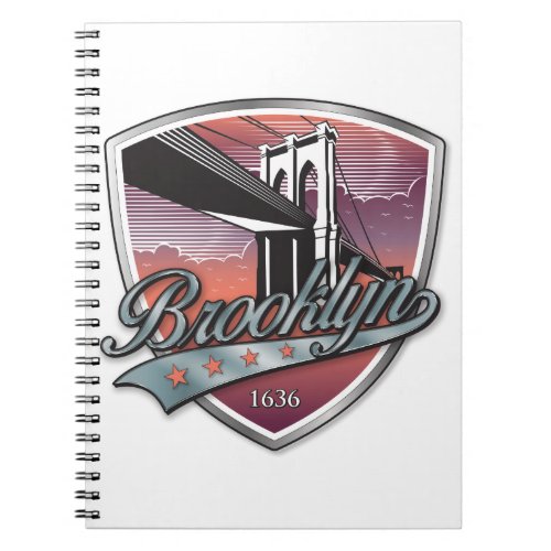 Brooklyn Design Silver Metallic Notebook
