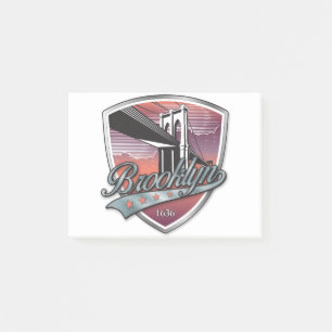 Brooklyn Design Silver Metallic Post-it Notes