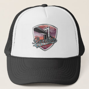 Brooklyn Design Silver Metallic Trucker Hat