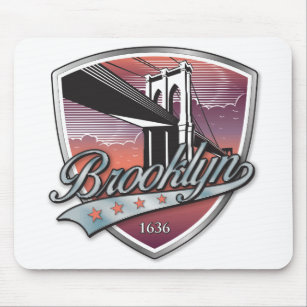 Brooklyn Design Silver Mouse Pad