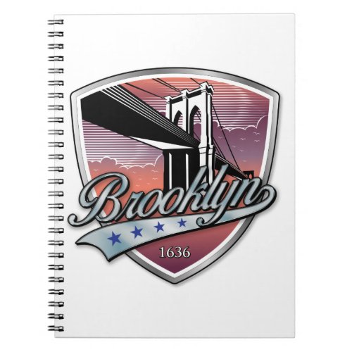 Brooklyn Design Silver Notebook